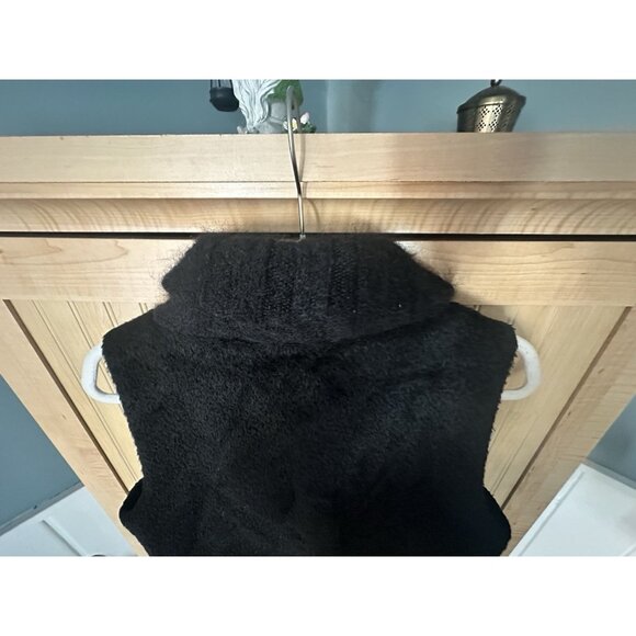 Eileen Fisher Suri Alpaca Vest Black button front size XS - Picture 6 of 9